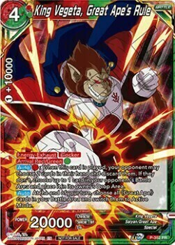 King Vegeta, Great Ape's Rule Card Front