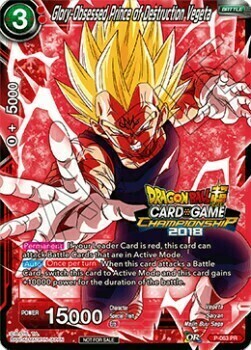 Glory-Obsessed Prince of Destruction Vegeta Card Front