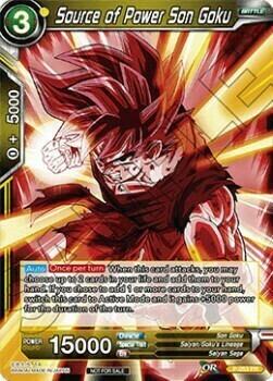 Source of Power Son Goku Card Front