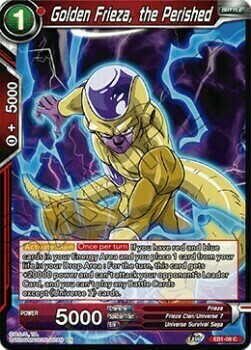 Golden Frieza, the Perished Card Front