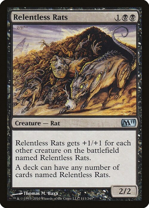 Relentless Rats Card Front