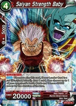 Saiyan Strength Baby Card Front