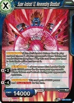 Super Android 13, Neverending Bloodlust Card Front