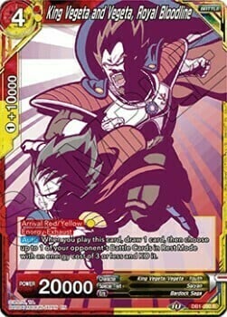King Vegeta and Vegeta, Royal Bloodline Card Front