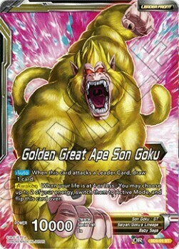 Golden Great Ape Son Goku // Long Odds SS4 Son Goku Card Front