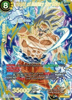 Height of Mastery Son Goku Card Front