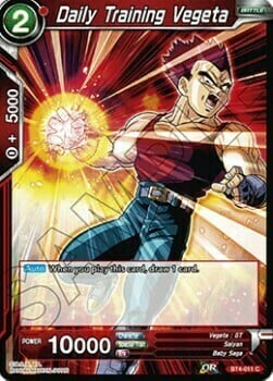 Daily Training Vegeta Card Front