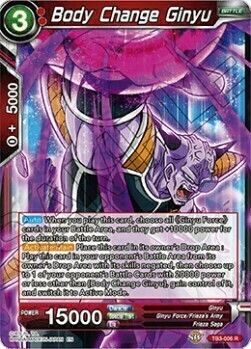 Body Change Ginyu Card Front
