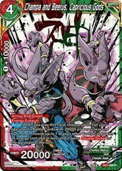 Champa and Beerus, Capricious Gods Card Front