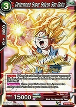 Determined Super Saiyan Son Goku Card Front