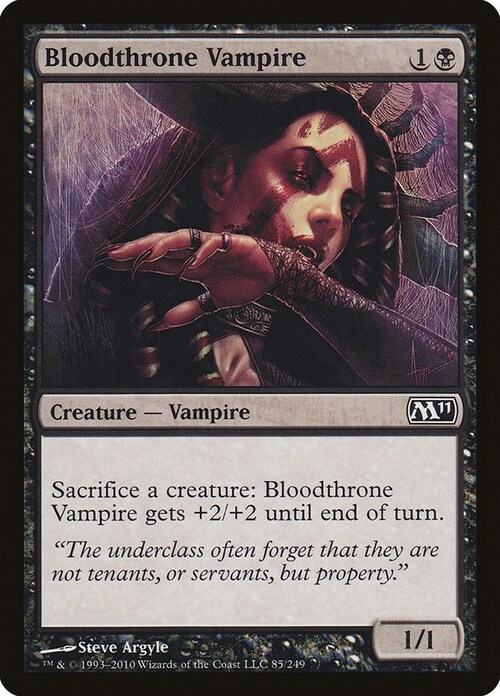 Vampira del Trono Insanguinato Card Front