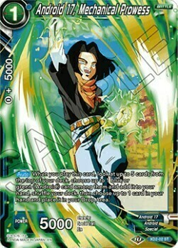 Android 17, Mechanical Prowess Frente