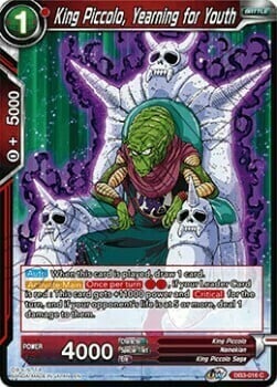 King Piccolo, Yearning for Youth Card Front