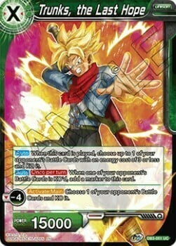 Trunks, the Last Hope Card Front