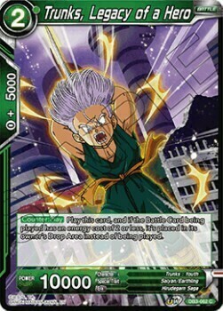 Trunks, Legacy of a Hero Card Front