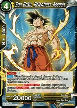 Son Goku, Relentless Assault Card Front