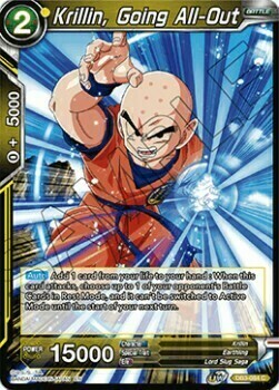 Krillin, Going All-Out Card Front