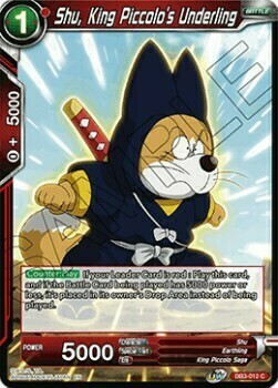 Shu, King Piccolo's Underling Card Front