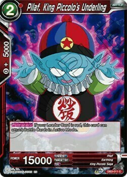 Pilaf, King Piccolo's Underling Card Front