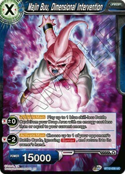Majin Buu, Dimensional Intervention Card Front