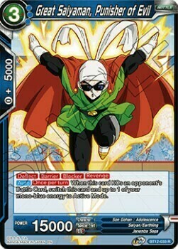 Great Saiyaman, Punisher of Evil Card Front
