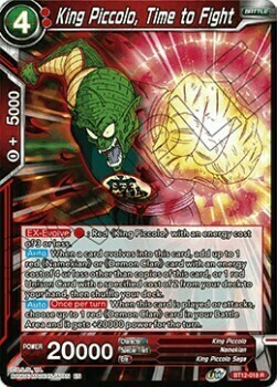 King Piccolo, Time to Fight Card Front