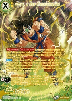 Ginyu, a New Transformation Card Front