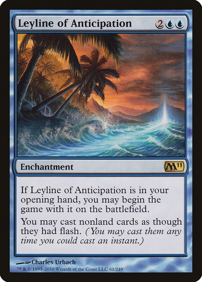 leyline mtg cards Leyline of Anticipation MTG Proxy – Liquid Luck main image 1
