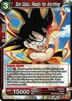 Son Goku, Ready for Anything Card Front