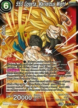 SS3 Gogeta, Marvelous Might Card Front