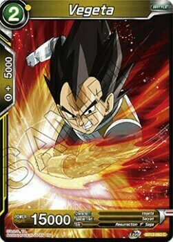 Vegeta Card Front
