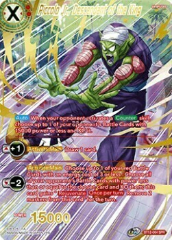 Piccolo Jr., Descendant of the King Card Front