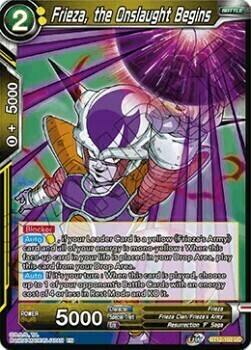 Frieza, the Onslaught Begins Card Front