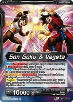 Son Goku & Vegeta // Gogeta, Fateful Fusion Card Front