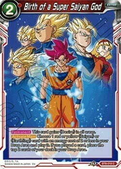 Birth of a Super Saiyan God Card Front