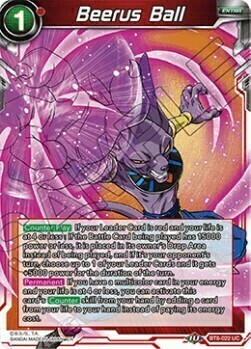 Beerus Ball Card Front