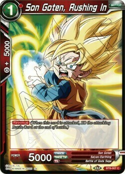 Son Goten, Rushing In Card Front