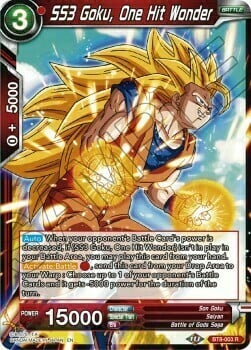 SS3 Goku, One Hit Wonder Card Front