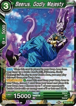 Beerus, Godly Majesty Card Front