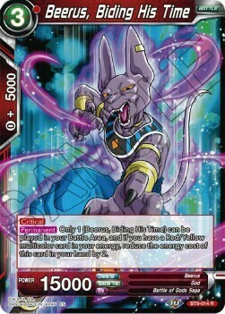 Beerus, Biding His Time Card Front