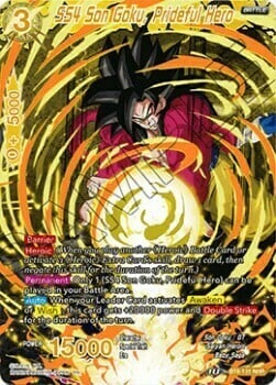 SS4 Son Goku, Prideful Hero Card Front