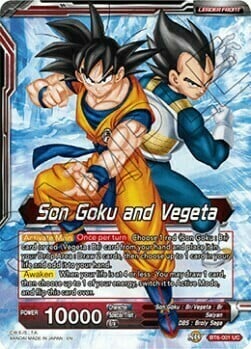 Son Goku and Vegeta // SSB Gogeta, Fusion Perfected Card Front