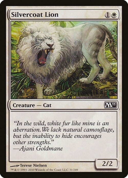 Silvercoat Lion Card Front