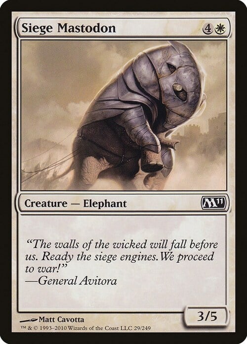 Mastodonte da Assedio Card Front