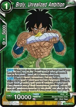 Broly, Unrealized Ambition Card Front