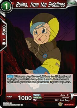 Bulma, from the Sidelines Card Front