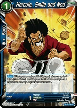 Hercule, Sorriso e Assenso Card Front