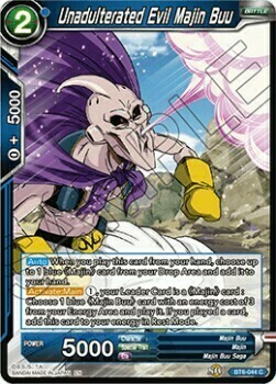 Unadulterated Evil Majin Buu Card Front