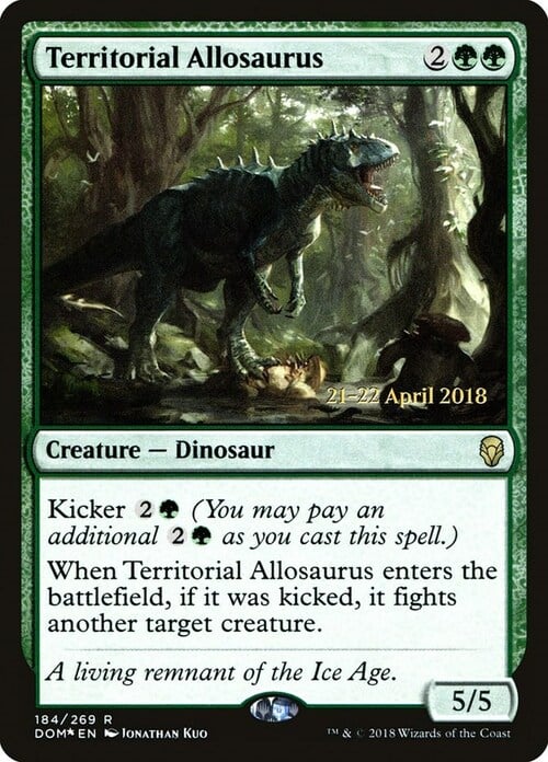 Territorial Allosaurus Card Front