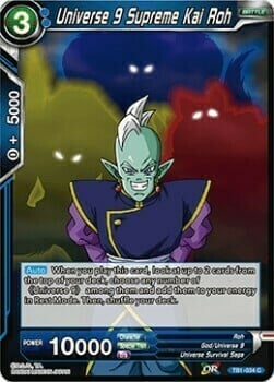 Universe 9 Supreme Kai Roh Card Front
